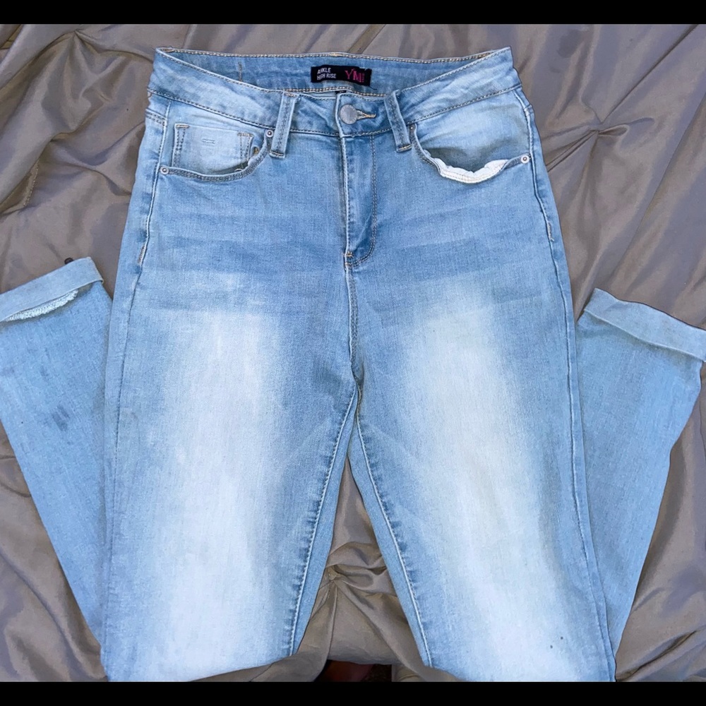 YMI Ankle High Rise Blue Jeans
